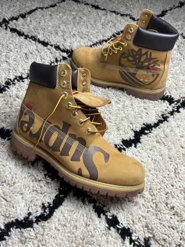 靴 Supreme Timberland Logo Boot wheat 28cm NEW *NEVER WORN* SUPREME X TIMBERLAND BOOT 'BIG LOGO - WHEAT