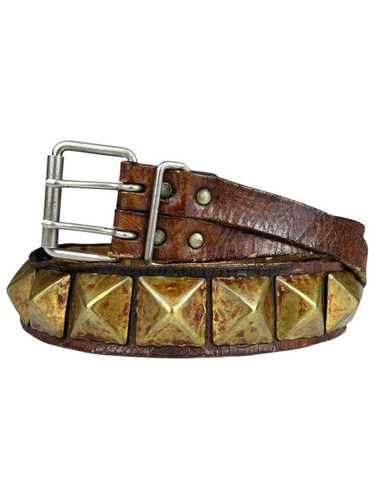 小物 undercover belt Undercover Leather Belt with Skulls - 95 cm