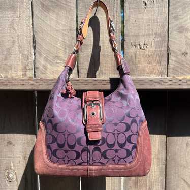 Coach suede purple shoulder - Gem