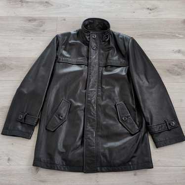 979 BALMAIN レザージャケット ファー 毛皮 黒 9号 979 BALMAIN レザージャケット ファー 毛皮 黒 9号