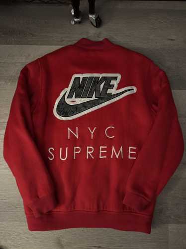 ジャケット・アウター Supreme NIKE SB VARSITY JACKET 07AW Nike SB x Supreme Varsity Jacket 2007 - Red - Sz Large | eBay