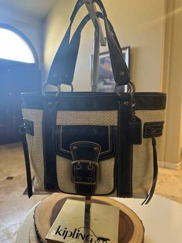 バッグ Coach y2k Legacy Tote Bag Straw Leather AVAILABLE! vintage coach straw legacy bag! 🥥 - super rare