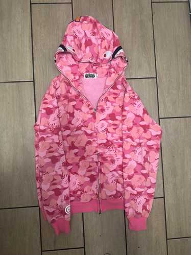 ジャケット・アウター Bape Mega Pink Camo Puffel Down L BAPE Mega ABC Camo Detachable Hoodie Puffer Down Jacket Pink