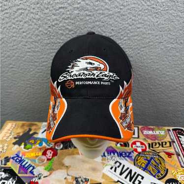 ビンテージ Harley Davidson キャップ フレイムス 炎 ハーレー ビンテージ Harley Davidson キャップ フレイムス 炎 USA製