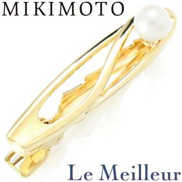 正規未 限定 ミキモト ヴィンテージ インフィニティタイピン トリニティラウンド Mikimoto Vintage Infinity Tie Pin Trinity Round Open Ring