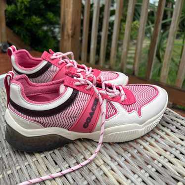 COACH スニーカー ピンク/ベージュ Pink coach sneakers - Gem