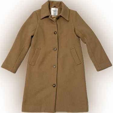 Abercrombie And Fitch Wool Blend Mod Coat Camel C… - image 1
