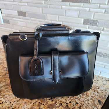 バッグ GUCCI Tom Ford Era leather bag Vintage, Tom Ford era, Gucci, ivory suede & black leather