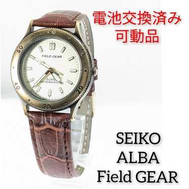 未使用　タグ付き　SEIKO セイコー　ALBA FIELD GEAR 腕時計 SEIKO - ALBA FIELD GEAR ミリタリーウォッチ バックライト の