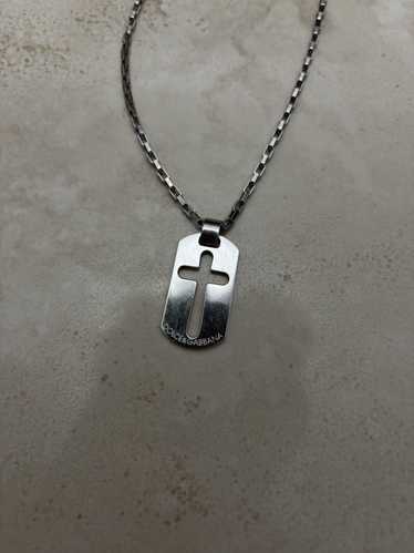 アクセサリー D&G cross dog tag leather necklace Dolce&gabbana style dog tag - Gem