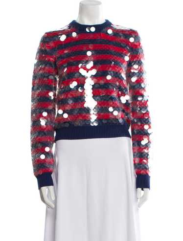 Miu Miu Sequin Accent Cropped Sweater From the 20… - image 1