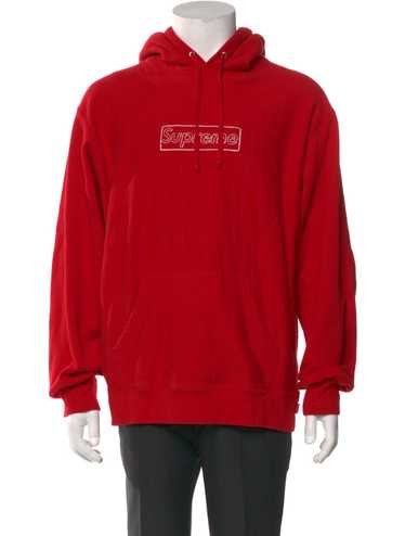 トップス Supreme Chalk box logo hooded sweatshirt Supreme KAWS Chalk Logo Hooded Sweatshirt Black Men's - SS21