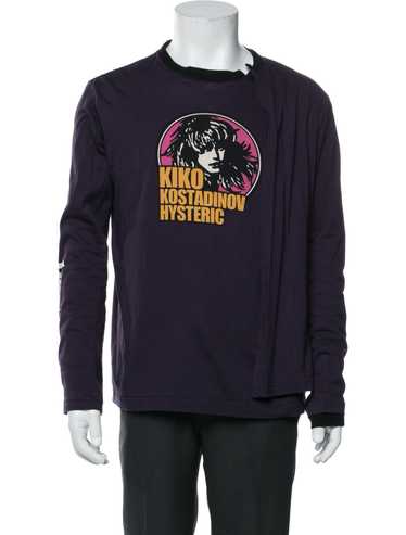 kiko kostadinov 23aw ロングスリーブ　ロングtシャツ Kiko Kostadinov×FOX LAB プリントロングスリーブカットソー
