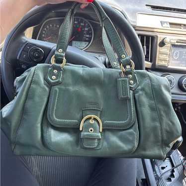 Vintage coach leather green - Gem