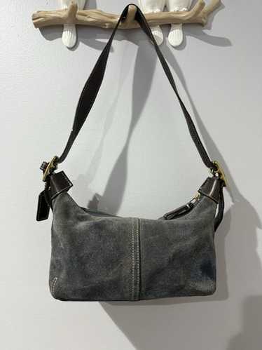 未使用保管品 vintage coach old スウェード suede Vintage COACH Soho Suede Shoulder Bag 9482 - Etsy