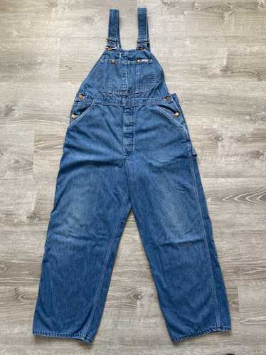 70's Lee OVERALLS フラッシャー付　デッドストック　ヴィンテージ 70s Lee Overalls Jelt Denim Dark Wash - Etsy