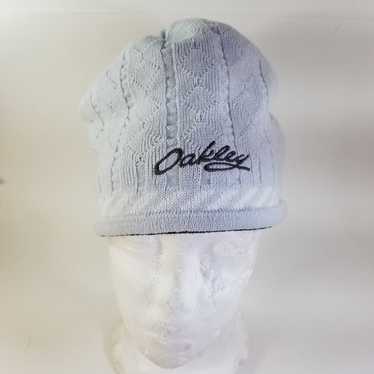 90s OAKLEY ビーニー 赤タグ 刺繍ロゴ 90s 赤タグ オークリー Oakley ロゴ刺繍ビニー ニット帽 帽子
