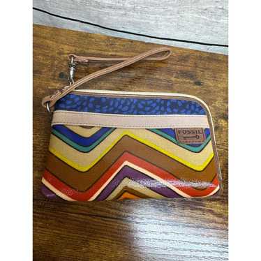Fossil Multi Color Wristlet Card Holder - image 1