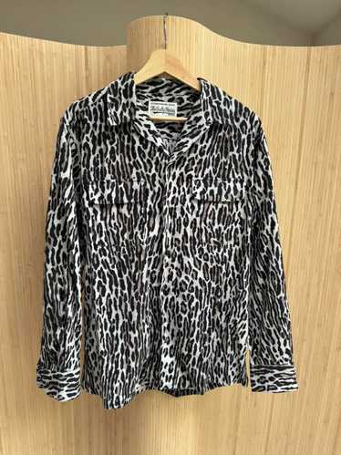 トップス WACKO MARIA ANIMAL PRINT BUTTON - DOWN L WACKO MARIA Convertible-Collar Leopard-Print Woven Shirt for