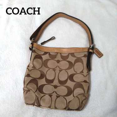 バッグ coach one shoulder brown signature 8K01 Coach 8K01 Beige Signature C Demi Shoulder Bag – Rediscover