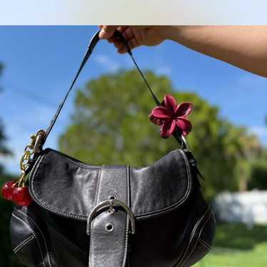 極美品 vintage coach old Black soho 黒 ソーホー Vintage Coach* Black Soho Zip XL Leather Tote Bag Purse