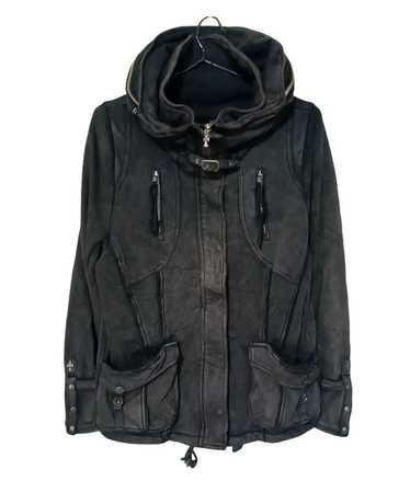 ジャケット・アウター 00s 14th Addiction Cross Zip Hoodie y2k Cross Hoodie Black – 14th Addiction