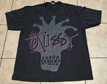 トップス 00's old Stussy s/s skull print t-shirt VINTAGE STUSSY SKULL TEE SHIRT SIZE MEDIUM 2000s – Vintage