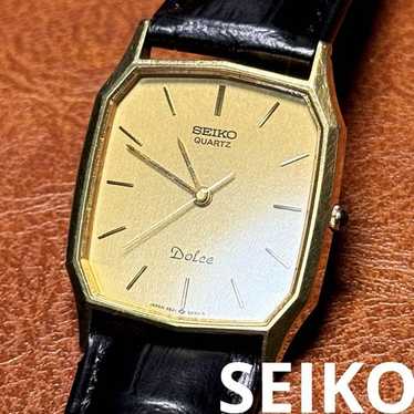 美品　稼働　SEIKO Dolce 腕時計 角型　9531-5060 30 ☆美品【SEIKO】セイコー ドルチェ 9531-5060 クォーツ メンズ Q