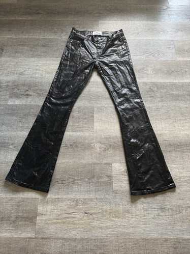パンツ Thoughtwefriends Everyday Waxed Denims ThoughtWeFriends | Devlin Studded Waxed Baggy Denims in Whi…