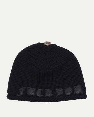 クロムハーツCHROME HEARTS BLKサーマルビーニーFUCK YOU Chrome Hearts Thermal Fuck You Beanie | CLD Collective