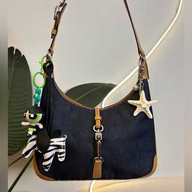 バッグ Coach Denim Signature Shoulder Bag y2k Y2k coach denim - Gem