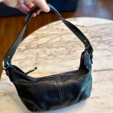 バッグ coach leather one shoulder bag black y2k Coach Vintage Y2K Legacy Turn Lock Shoulder Bag Black