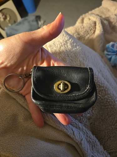小物 Coach Signature Key Fob Coin Case Pouch NICE Coach Ltd Ed Optic Mini Signature C Mini Keychain Fob