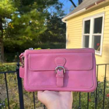 バッグ Vintage Coach Pink Leather Purse Handbag Vintage COACH Hamptons Soho Hot Pink/Fuchsia Leather Satchel