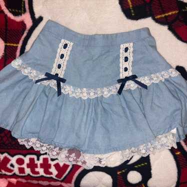 00s 希少 LIZLISA ビスチェ型ピンク総レースローズキャミワンピ