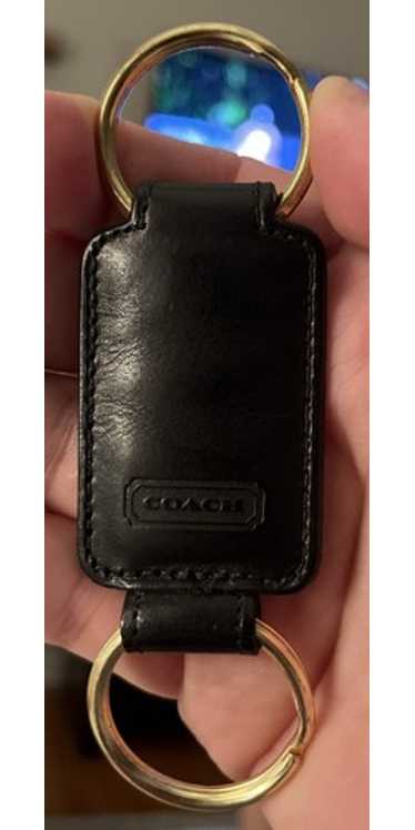 小物 90s VINTAGE COACH 7012 CITY KEY FOB BLK Coach Vintage Black Leather Mini City Bag Coin Purse