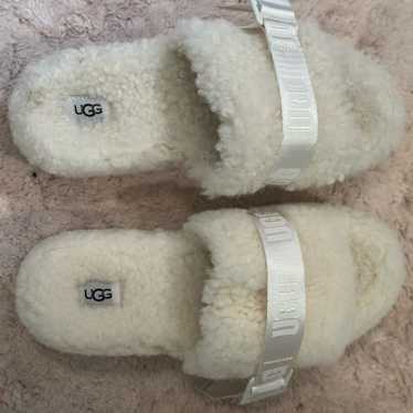 Ugg Cream Fluffy Slides - image 1