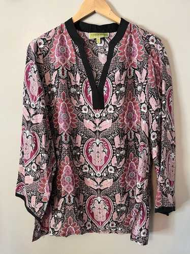 Sigrid Olsen Signature 100% Silk Tunic Size Medium - image 1