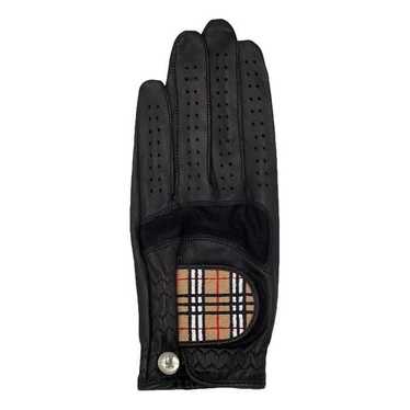 Burberry Leather Glove Black バーバリー レザー手袋 Burberry leather gloves - Gem