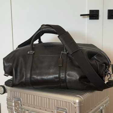 vintage coach old Black Duffle Bag 黒 Coach Vintage Black Leather Travel Duffel Bag F 1 S- 0502 | eBay