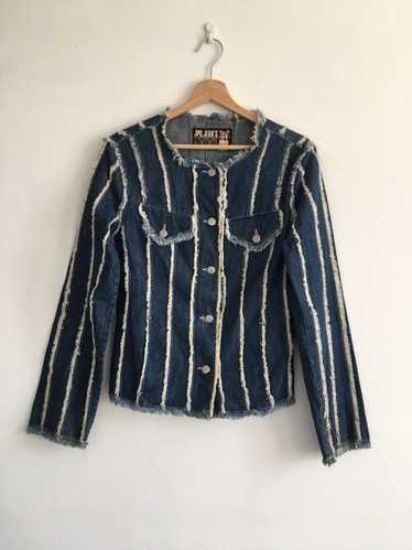 ジャケット・アウター Jean Paul GAULTIER denim jacket archive SS2003 Jean Paul Gaultier pierced patchwork reconstructed