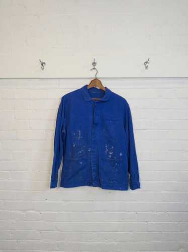 ジャケット・アウター 50s 60s Unknown French Work Jacket 60s Style French Black Cotton Twill Canvas Chore Worker