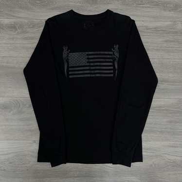 Chrome Hearts USA FLAG 長袖カットソー ブラック CHROME HEARTS クロムハーツ（原本無） American Flag