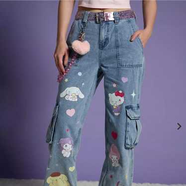 Lavanda 【HELLO KITTY】デニムパンツ Amazon.co.jp: サンリオ(SANRIO) ハローキティ デニム風パンツ