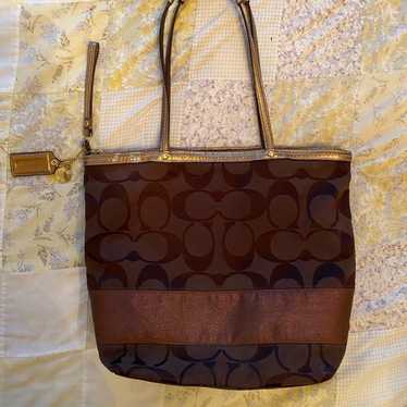 Vintage coach brown tote - Gem