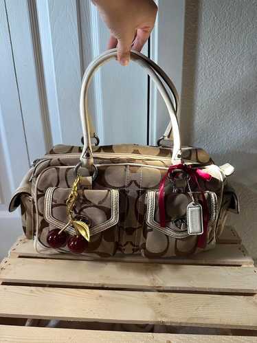 バッグ Vintage Coach Gallery Pocket Satchel Bag Coach gallery pocket satchel - Gem