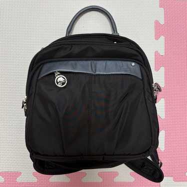 【LORINZA】 Double Pocket Backpack Black LORINZA（ロリンザ）の「【LORINZA】 Double Pocket Backpack