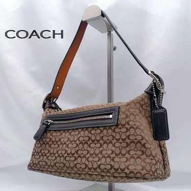 バッグ coach one shoulder brown signature 8K01 Coach one-shoulder bag brown - Gem