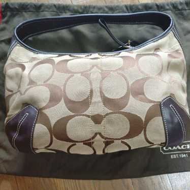 バッグ coach one shoulder brown signature 8K01 Coach one-shoulder bag brown - Gem