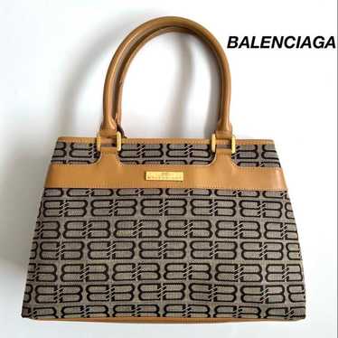 バッグ BALENCIAGA BB LOGO LEATHER TOTE HAND BAG Balenciaga bb logo bag - Gem